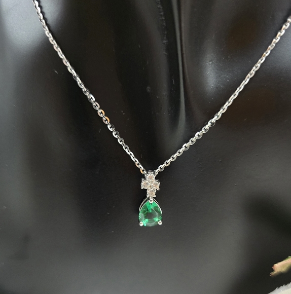 ❤️ CLUSTER STERLING SILVER NECKLACE - Picture 3 of 4